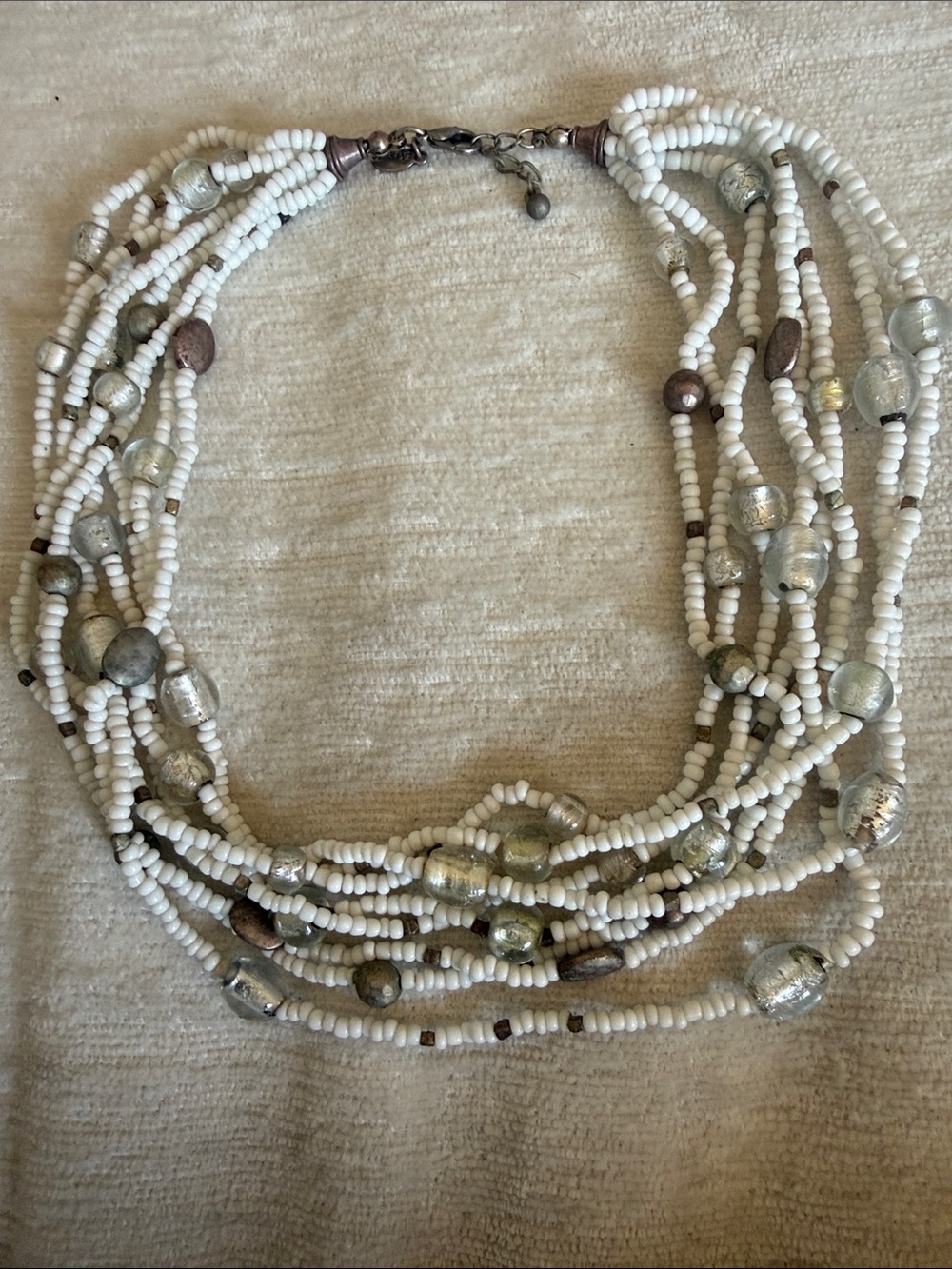 New Express Necklace, 8 layer beaded choker - Picture 2 of 3